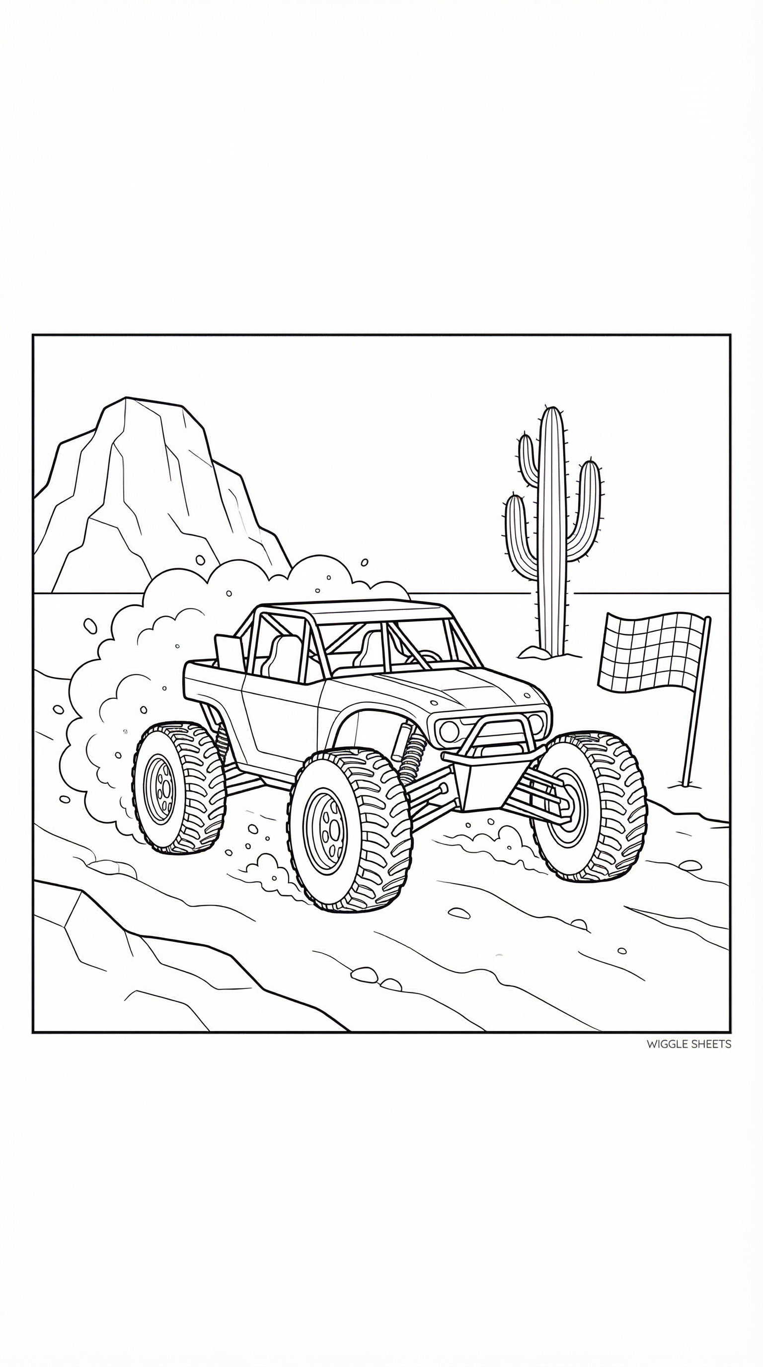 Offroad Race Car Coloring Page